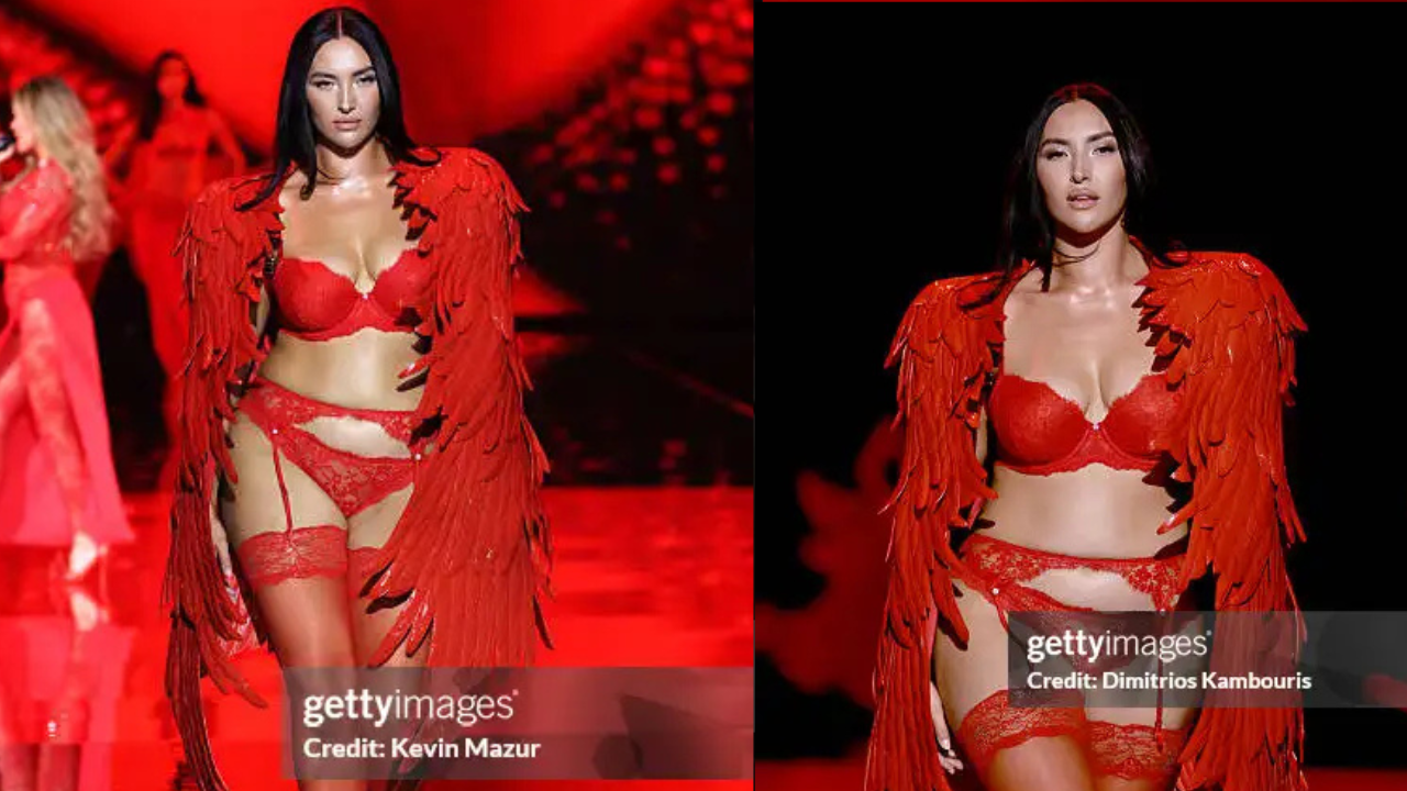 Angel Yumi Nu pela Victoria’s Secret Fashion Show 2025 
Reprodução/Kevin Mazur//Getty Images Embed
