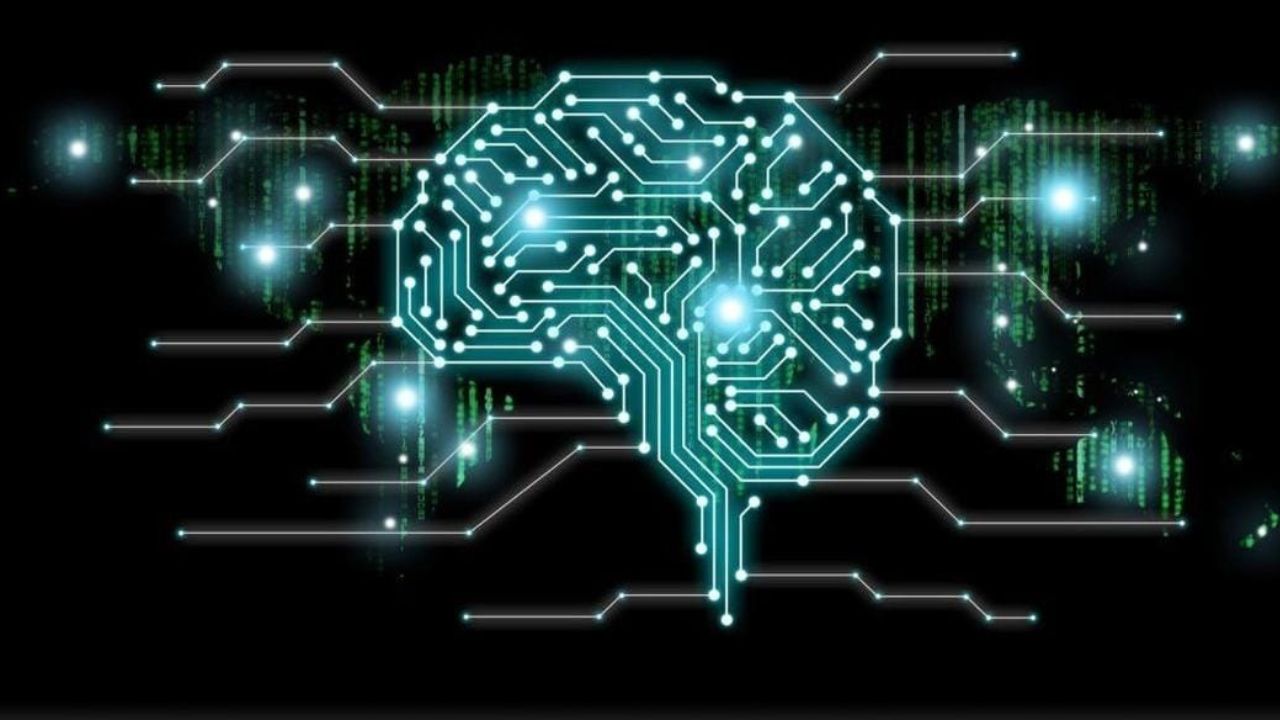 Ilustração de um "cérebro" conectado como um chip de computador, remetendo à IA | Reprodução/Instagram/@futureoflifeinstitute