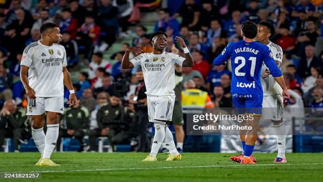 Vini Jr. se envolve em polêmica com zagueiro do Getafe durante vitória do Real Madrid