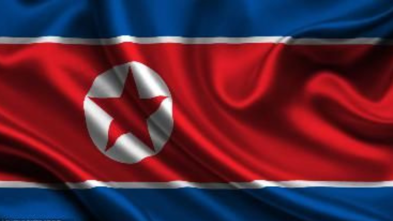 Bandeira da Coreia do Norte | Reprodução/Pinterest/@luiscesarcenturion88