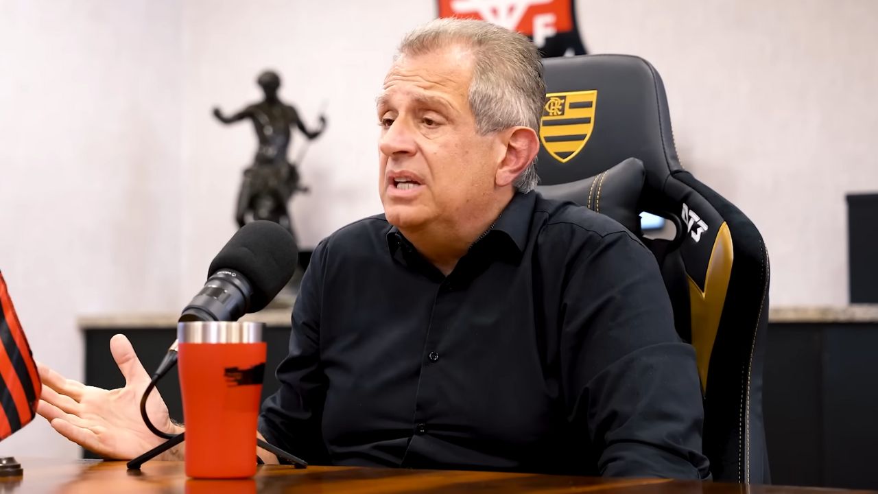 Presidente do Flamengo, Luiz Eduardo Baptista | Reprodução/YouTube/Flamengo TV