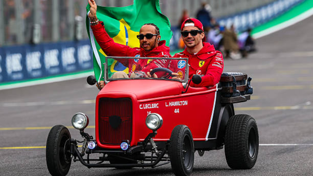 Leclerc e Hamilton zeraram no domingo em Interlagos | Reprodução/Instagram/@scuderiaferrari