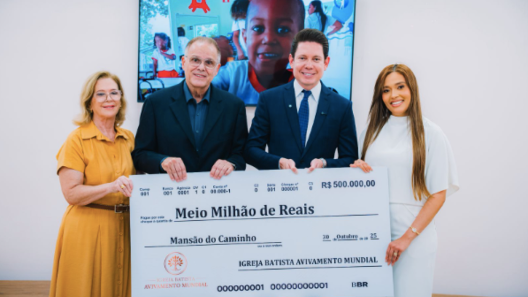 Bispo Bruno Leonardo doa meio milhão de reais à Mansão do Caminho e emociona com gesto de amor que ultrapassa religiões