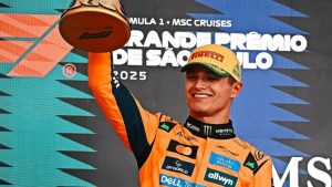F1: Lando Norris vence e se destaca em prova caótica no GP de São Paulo