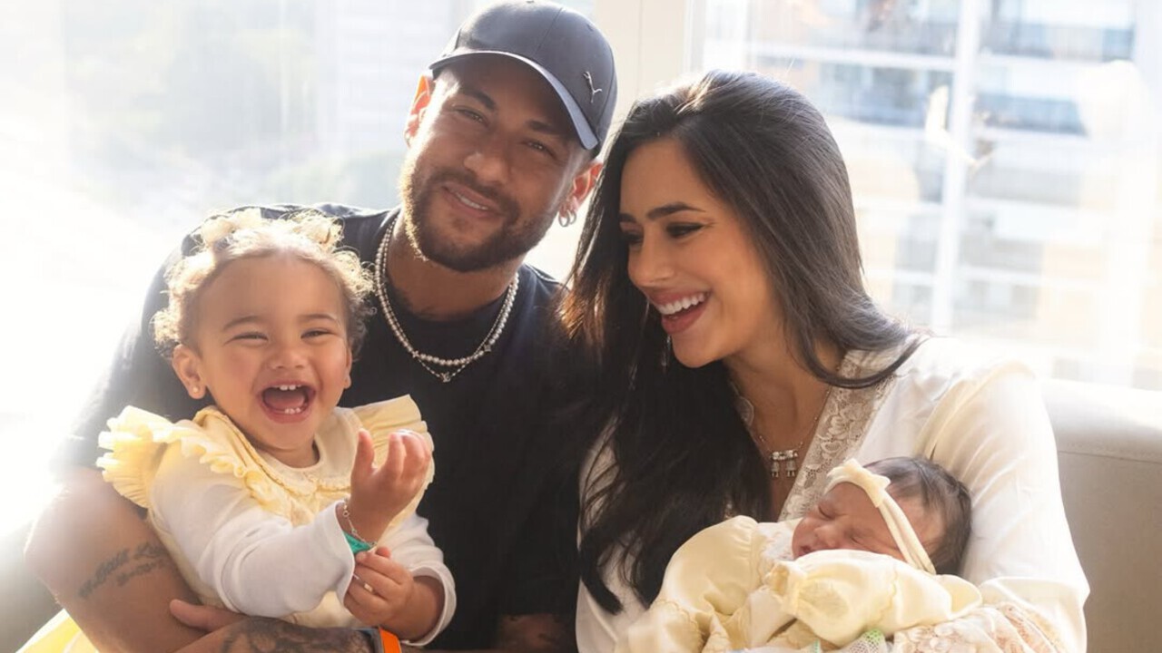 Neymar, Bruna Biancardi e suas duas filhas | Reprodução/Instagram/@NeymarJR