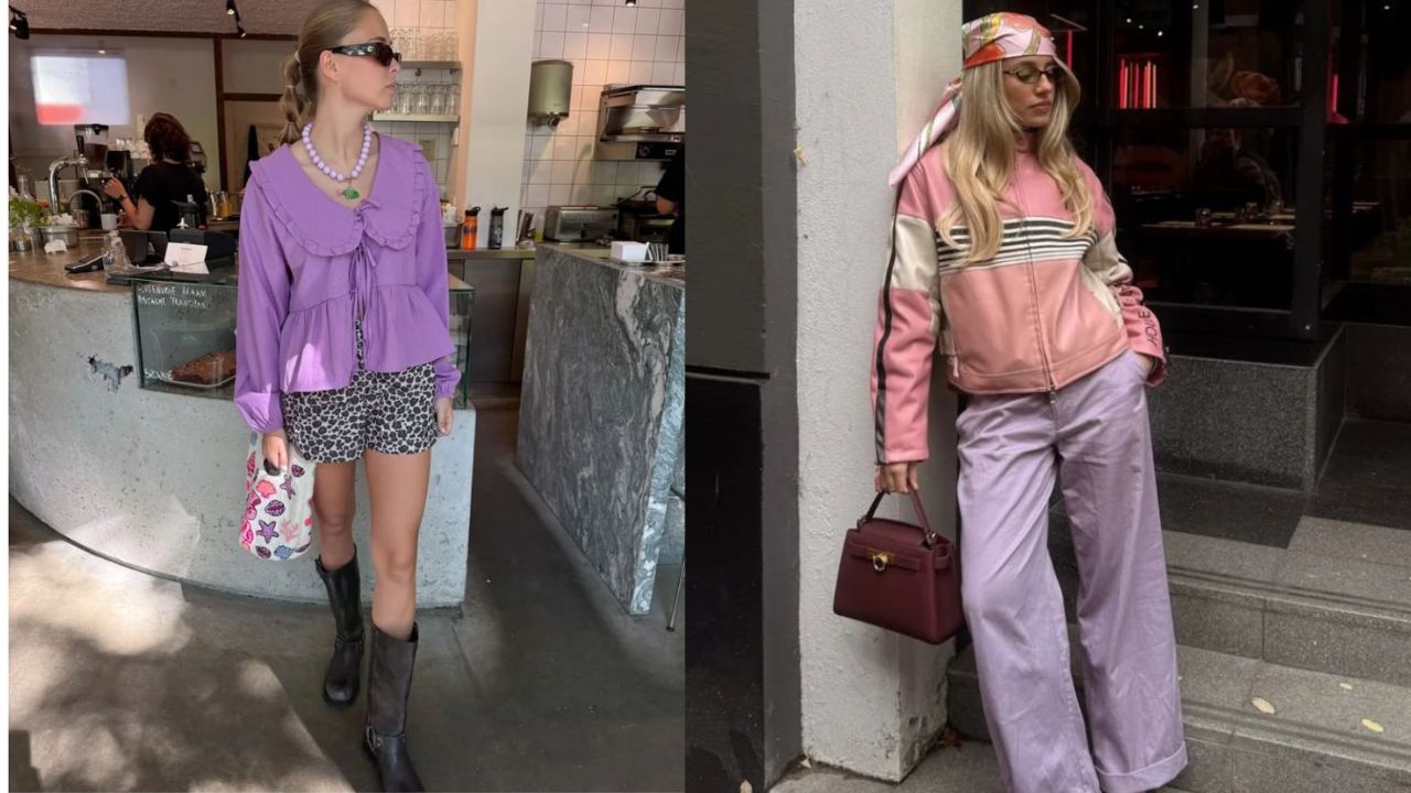 Roxo e a nova cor do verao 2026
|
Reprodução/Instagram/@anais.closet/@maxinewylde